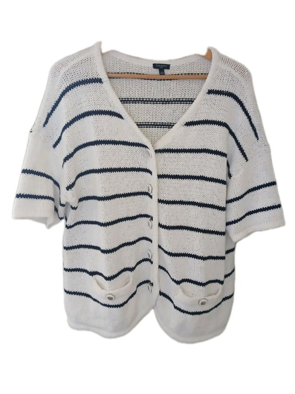 Talbots Plus Elbow Sleeve Cardigan Sweater